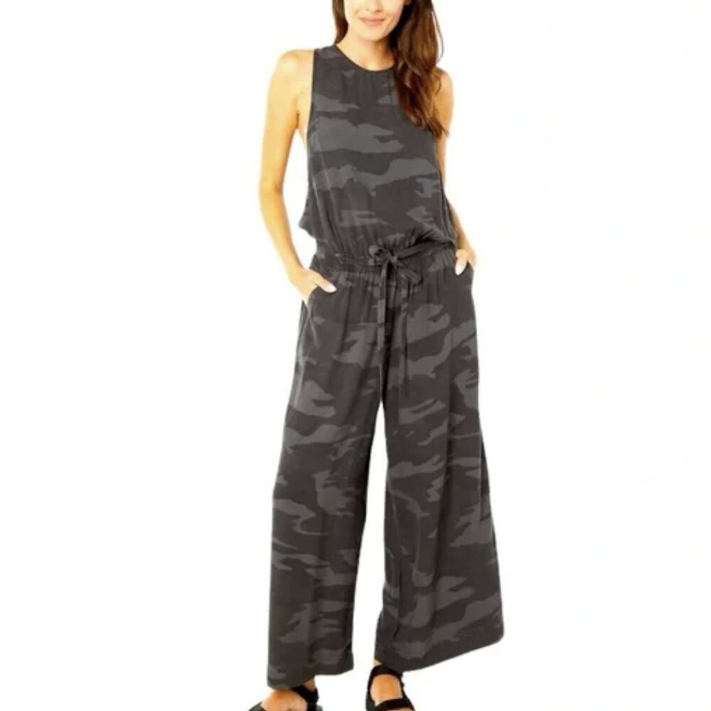 NWT Anthropologie Splendid Somerset Camo Jumpsuit XL